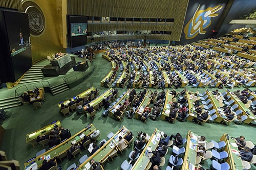 UN Secretory indicats about financial crunches.