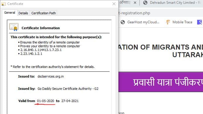Finally UK govt buy SSL for domain to secure data.