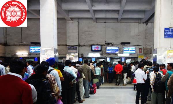 Railway reservation counter. 
